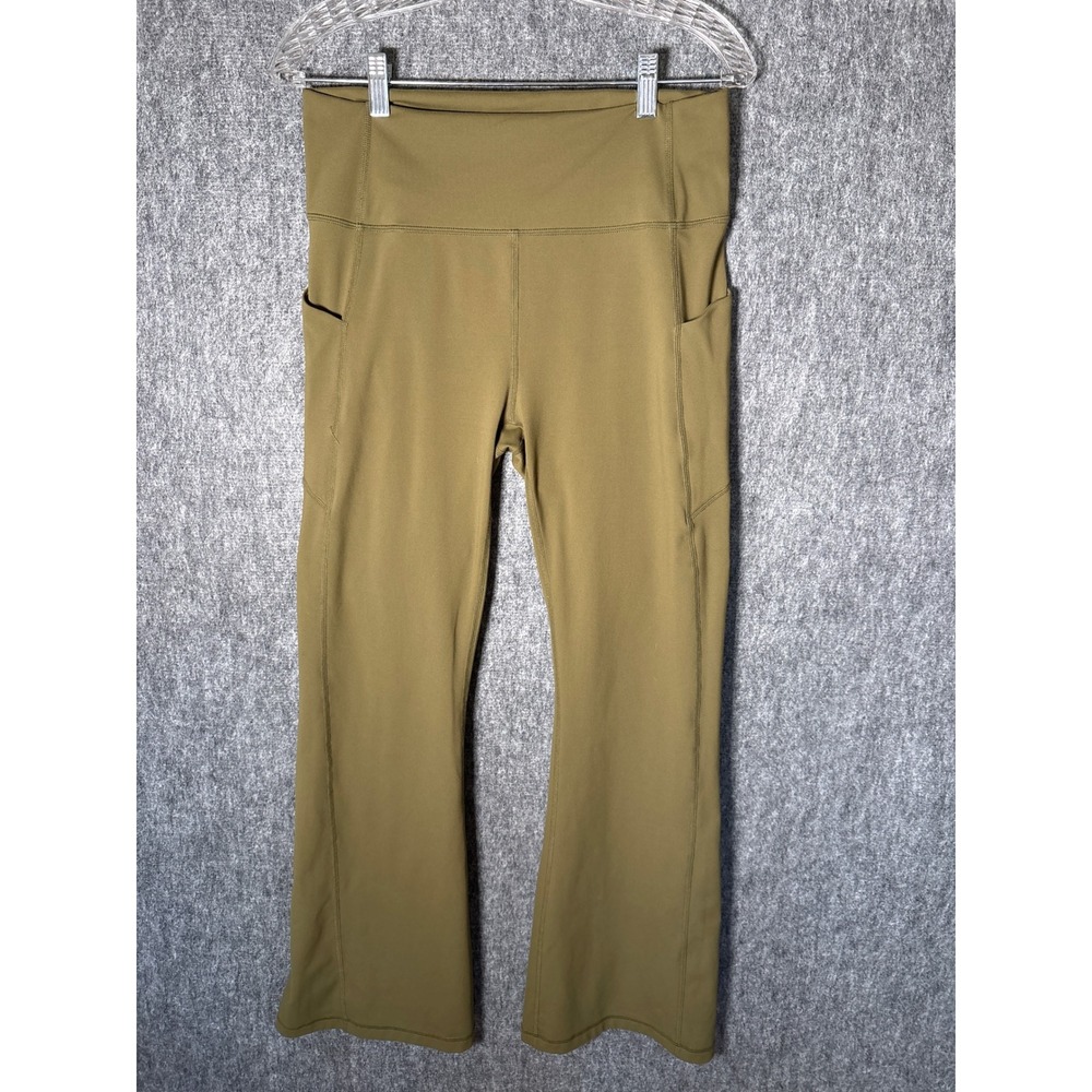 FABLETICS Utility Green Oasis PureLuxe High-Waisted Pocketed Kick Flare Pants XL